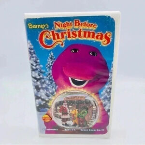 Barney's Night Before Christmas VHS Tape #2034